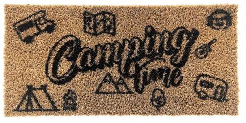 Fußmatte Kokos, 50x25cm, Motiv Camping