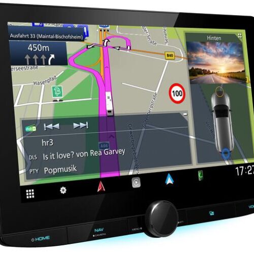 Kenwood DNR992RVS Navitainer mit 10,1 Zoll HD-Display, 2-DIN, Garmin Software, Apple Carplay