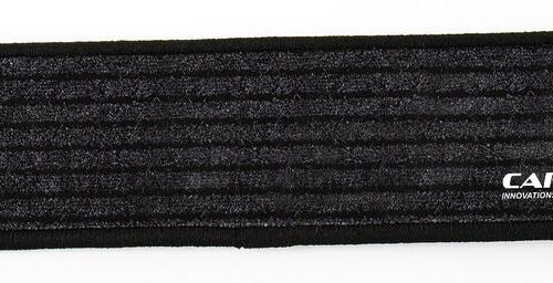 Carbest Fahrerhaus-Einstiegsmatten-Set für Volkswagen ID Buzz, 2er Set, anthrazit gestreift