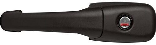 ZADI Roulotte Caravan Türgriff, System STS & ZADI, ohne Zylinder, links, schwarz