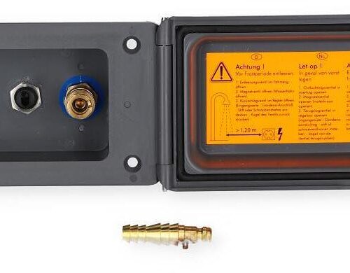 Reich Steckdose mit Vormischer für Kalt- und Warmwasser, schwarz