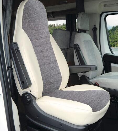 Carbest Integral Schonbezug für VW T6.1 California ab Bj. 2015, beige/grau