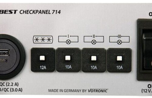 Carbest Kompaktpanel 714, USB-A, USB-C, silber