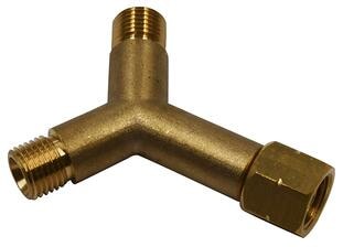 Adapter für zwei Schlauchleitungen und ein Regler