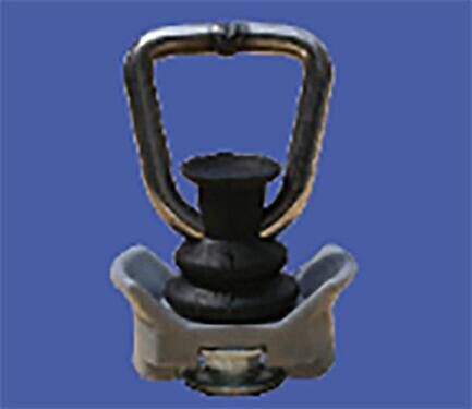 Befestigung für Systemschienen, Automotive-Fitting, Stahl verzinkt, mit Kunststoff-Retainer