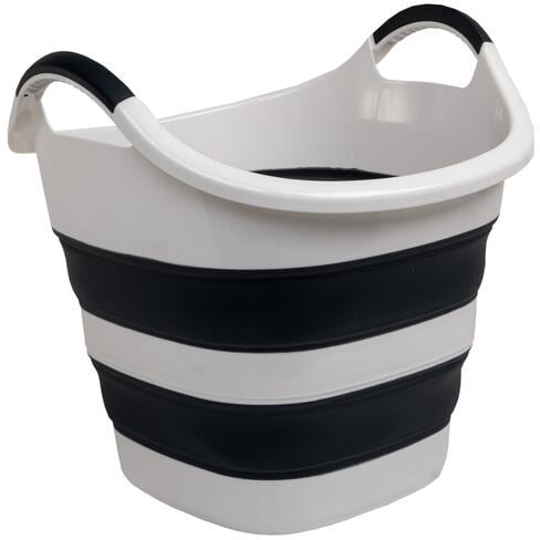 Camp4 Faltkorb, grau/weiß