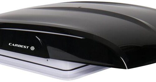 Carbest Dachventilator VanVent mit Verdunkelung, 40x40cm, mit Fernbedienung, schwarz