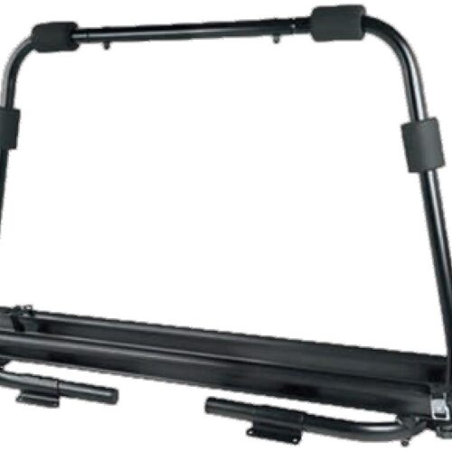 HTD Deichsel-Fahrradträger, 40Kg, 2 Fahrräder, mattschwarz