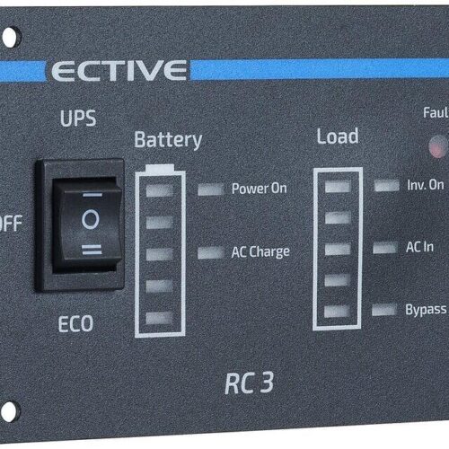 ECTIVE Fernbedienung RC3 mit Ladestandsanzeige für Wechselrichter