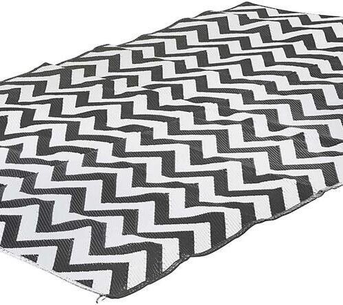 Bo-Camp Wave Chillmatte, 200x270cm, schwarz/weiß