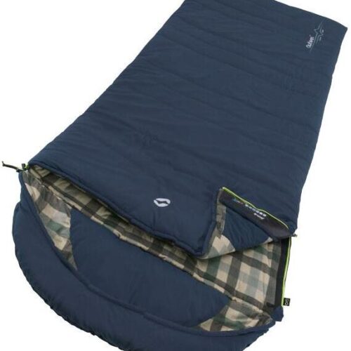 Outwell Camper Lux Deckenschlafsack, 235x90cm, dunkelblau, Zipper rechts