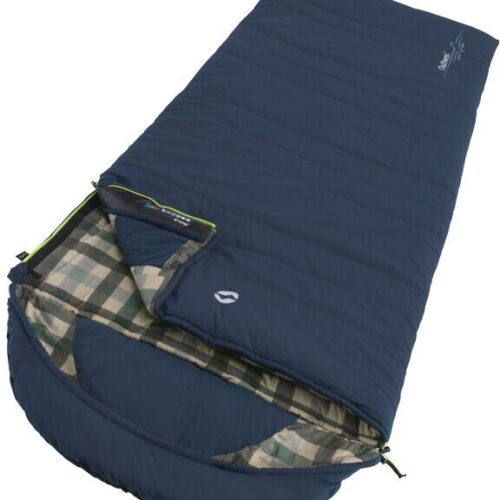 Outwell Camper Lux Deckenschlafsack, 235x90cm, dunkelblau, Zipper links