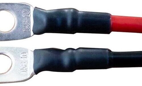 ECTIVE H07V-K Batteriekabelsatz 10mm² rot/schwarz M6/M8 3 Meter