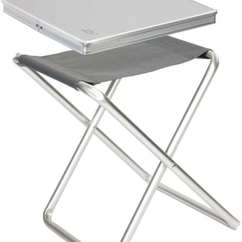 Bo-Camp Hocker mit Platte, grau