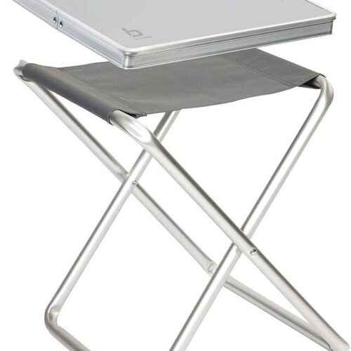 Bo-Camp Tischplatte für Hocker, Aluminium, grau