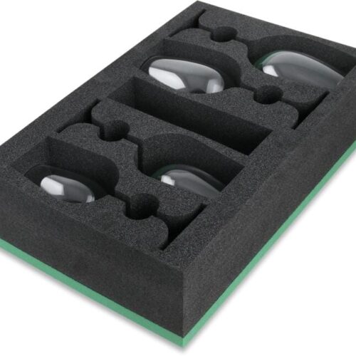 Camp-Idee Schaumstoffhalter, Rot/Weißwein