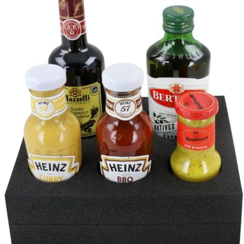 Camp-Idee Essig/Ölset Schaumstoffhalter