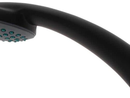 Comet Cora Duschkopf, mattschwarz, Kalkstopdüsen