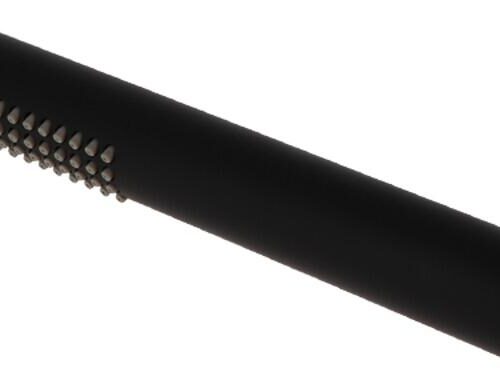 Comet Stilo Duschkopf, mattschwarz, Kalkstopdüsen