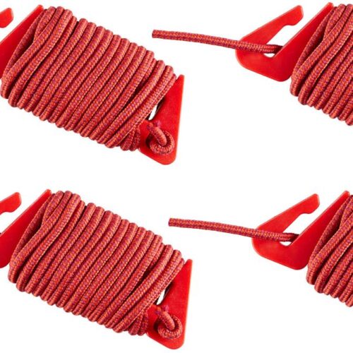 Vaude Campo & Family Spannleinen-Set, 3m, rot/orange