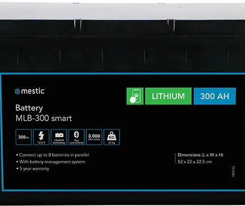 Mestic MLB-300 smart Lithium-Batterie, 300Ah