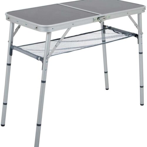 Bo-Camp Koffertisch, Aluminium, grau, 80x40cm