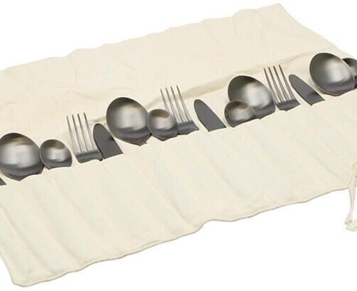 Travellife Altea Besteckset, Edelstahl, 16-teilig, schwarz