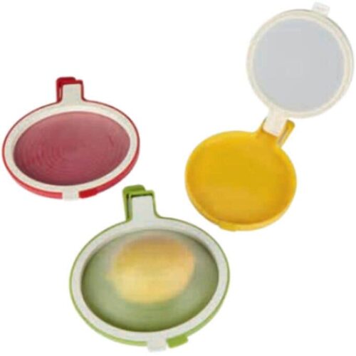 Obst- & Gemüseaufbewahrer, 3er Set, farblich sortiert