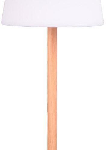 Vechline Shine Tischleuchte, Holzoptik, 14LEDs, dimmbar