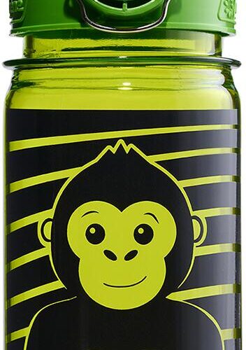Nalgene OTF Kids Sustain Kindertrinkflasche mit Motiv, 350ml, grün Affe
