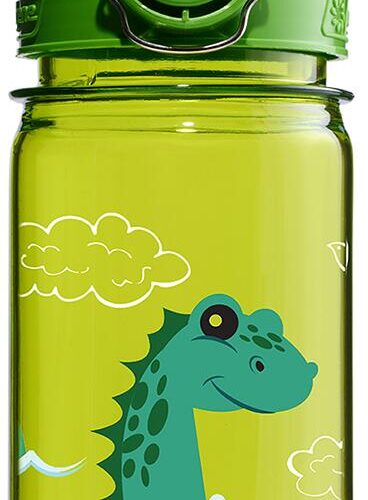 Nalgene OTF Kids Sustain Kindertrinkflasche mit Motiv, 350ml, grün Nessie