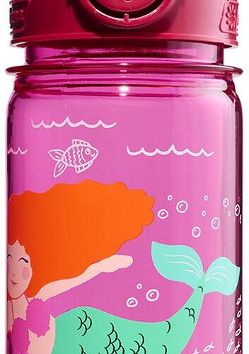 Nalgene OTF Kids Sustain Kindertrinkflasche mit Motiv, 350ml, pink Meerjungfrau