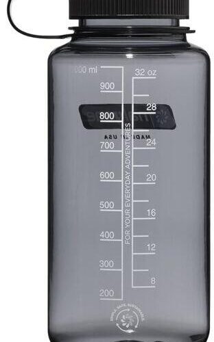 Nalgene WH Sustain Trinkflasche, 1L, grau-schwarz