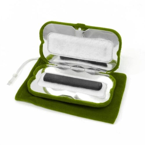 BasicNature Taschenofen, Holzkohle, oliv