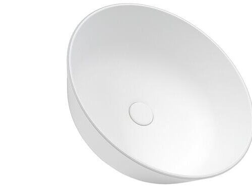 Castagnari Waschbecken, rund, weiß matt