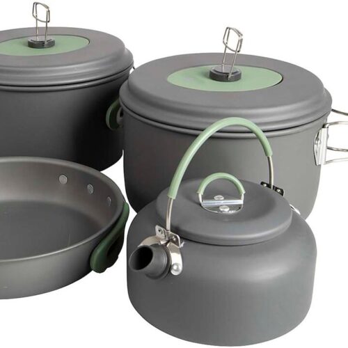 Bo-Camp Explorer Topfset mit Kessel, 4-teilig
