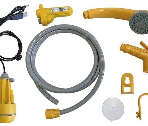 HABA mobile Dusche, gelb/grau