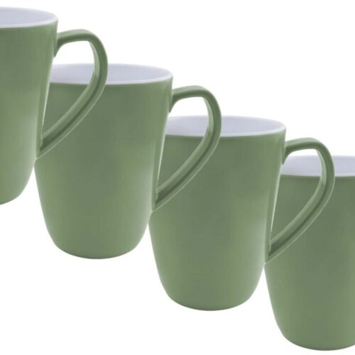 Bo-Camp Becher, L, Melamin, 4er-Set, grün