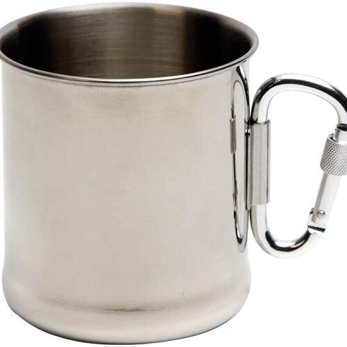Bo-Camp Becher mit Karabiner, Edelstahl, 280ml