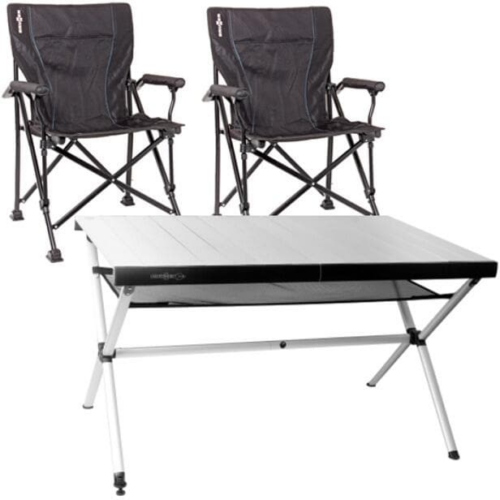 Brunner Campervan Tisch-Stuhlset für Zwei - Camping Wagner Edition