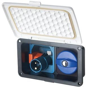 Reich Smart Supply Gehäuse, doppelt, mit Deckel, weiß matt