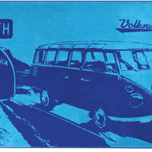 VW Collection VW T1 Strandtuch Highway, hellblau/dunkelblau
