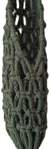 Knotenliebe Makramee Obstnetz, jadegrün, klein