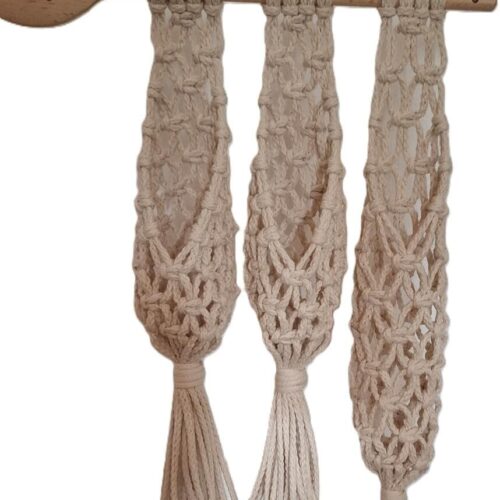 Knotenliebe Makramee Camper Edition Kochlöffel Netze, Natur