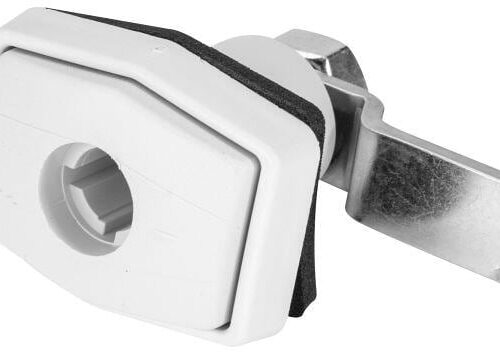 STS Klappenschloss, System STS & ZADI, rechteckig, 70x65x40mm, weiß