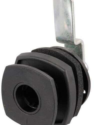 STS Klappenschloss, System STS & ZADI, quadratisch, 45x75x45mm, schwarz