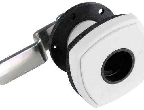 STS Klappenschloss, System STS & ZADI, quadratisch, 45x75x45mm, weiß