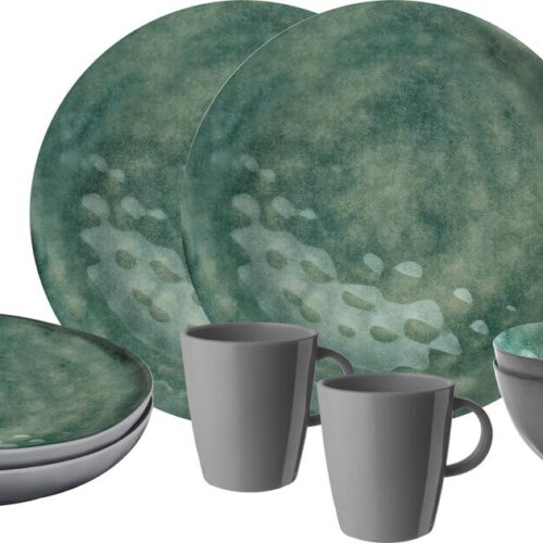 Brunner Venetian Sea Green Geschirrset, 8-teilig, grün