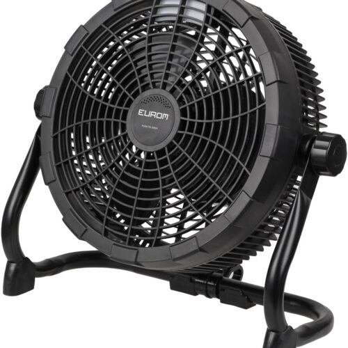 Eurom Airflow LED Cordless Ventilator, 38 cm, schwarz