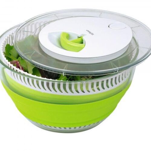 Emsa Salatschleuder, faltbar, 4L, grün